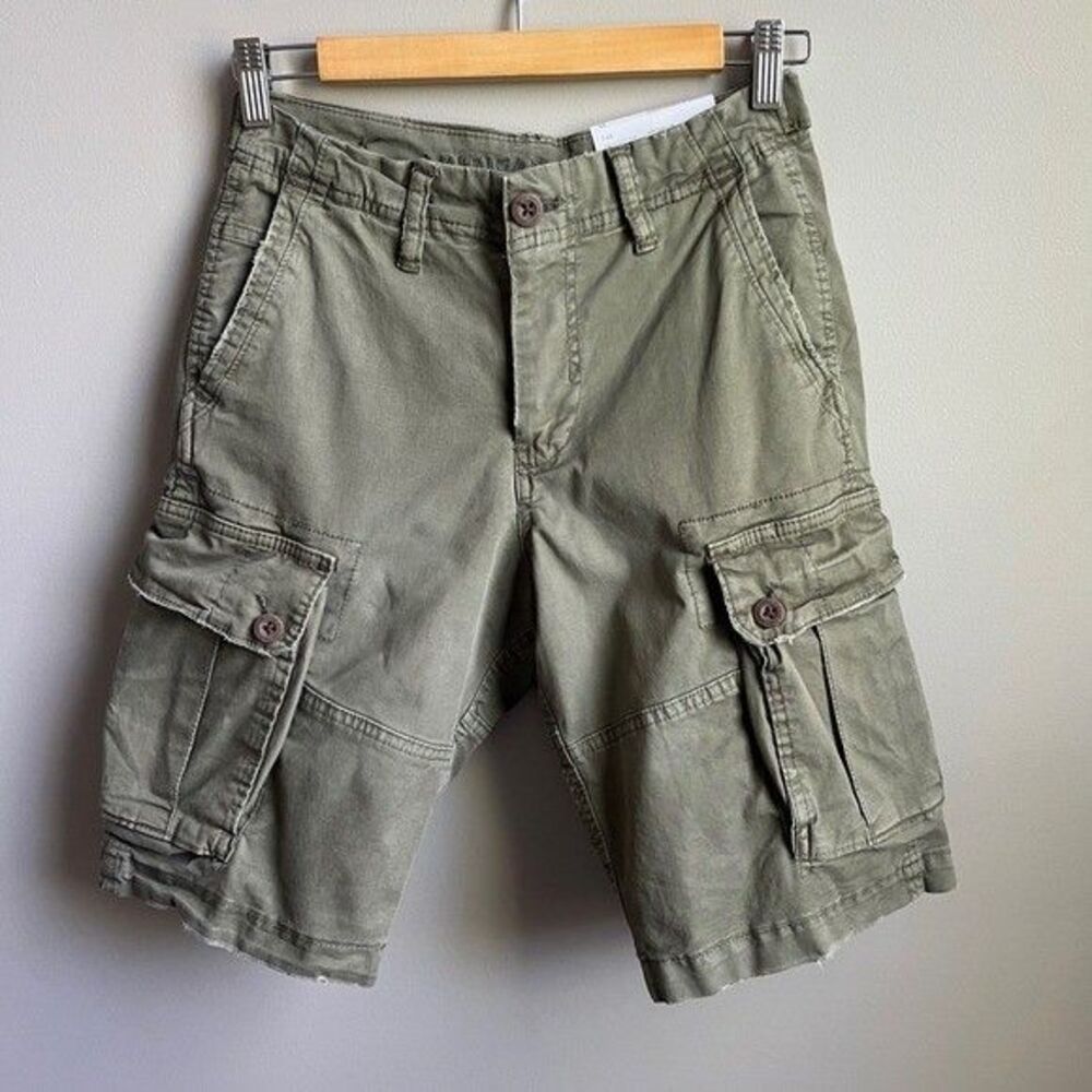 American Eagle Shorts Youth XL Boys New NWT Cargo Olive Green Pockets Utility